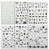 Unikato Halloween Nail Stickers, Nail Parts, 6 Sheets, Fluorescent Stickers,