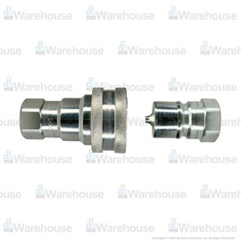 Genuine Dixon H-Series ISO-B Hydraulic Quick Disconnect Kit - (1) 4HF4 (1) H4F4 (2) 4HDP-H4DC – Steel | Female NPTF QDC | 4000 PSI (1/2" x 1/2" FNPTF)