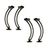 2 Pairs Bronze Lid Support Hinges, Bronze Left and Right
