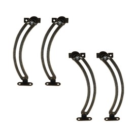 2 Pairs Bronze Lid Support Hinges, Bronze Left and Right Side
