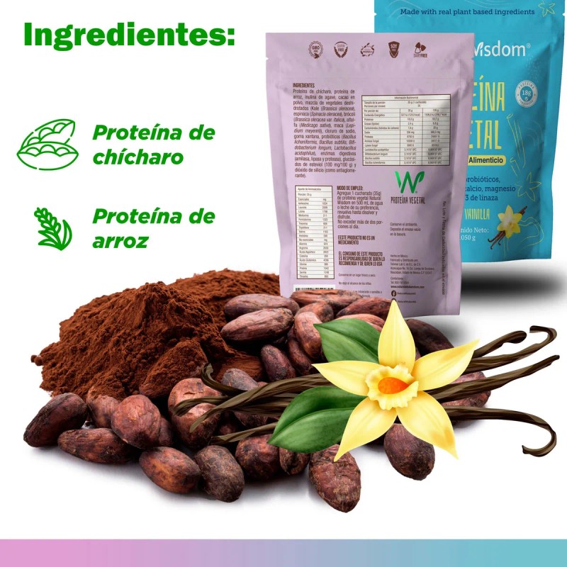 Protena Vegetal Cacao 1050 G Apoyo Al Bienestar Digestivo Con