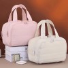 Large Capacity Cosmetic Travel Toiletry Organizer Lightweight Portable Four-Door Zipper
