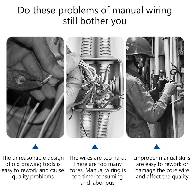 WADY Wire Twisting Tools, 3 Pcs No-Peeling Wire Stripping Tool