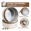 Lonchera Térmica ROOM MEXA de Acero Inoxidable con Toppers 4