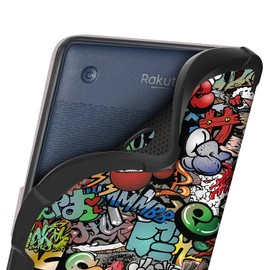 Vakarey Ultra Thin with Automatic Wake/Sleep Case for Tolino Shine Color/Shine 4/Shine 5/Kobo Clara 2e/Clara BW/Clara Colour Case with Wrist Strap, Graffiti