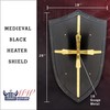 Medieval Warrior Knight Templer Crusader Shield 18G Steel LARP (SH-017)
