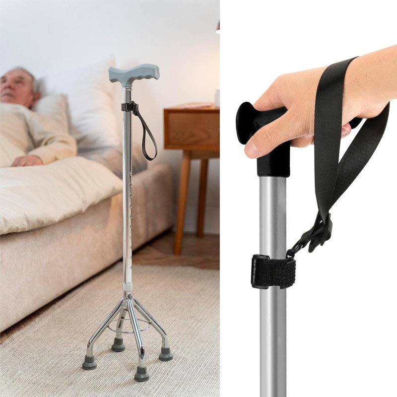 Beautyflier 2 Pack Universal Walking Stick Wrist Strap, Adjustable Anti-Drop