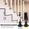 Handrail Holder Handrail Bracket Handrail Support Railing Brackets - Black