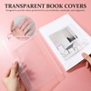 MAGICLULU Pack of 10 Transparent Book Covers Made of Plastic
