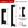 MOSECYOU Door Latch Guard Plate 7” with 1” Offset Cover,