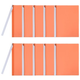 PATIKIL Clear Document Report Folder with Swing Clip Colourful Presentation Covers with Triangular Sliding Bar Punchless Side Open Close for Project File Test Paper Resume,Orange,10Pcs
