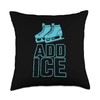 Add Ice Skating Ice Rink Throw Pillow
