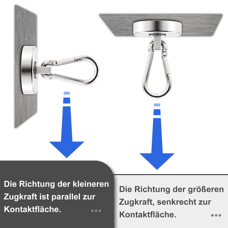 Scettar Pack of 2 Magnetic Hooks Extra Strong 32 mm