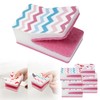 LAZYSEAL Double Sided Kitchen Sponges for Dishes, Unique Slit Scrubber