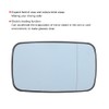 Right Hand Blue Heated Wing Door Mirror Glass Fit for