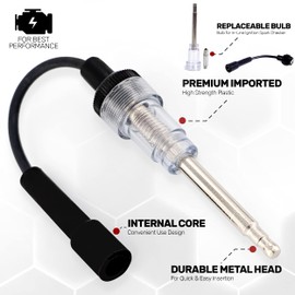 Ram-Pro Spark Tester, Plug Engine Ignition Tester, 6-12 Volt Fool-Proof – Pick Up Coil/Armature Diagnostic Detector Tool – for Automotive, Car Lawnmower Small & Big Internal/External Engines 2 PK