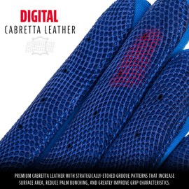 Franklin Sports CFX Pro Full Color Chrome Batting Gloves - Royal - Adult XX-Large