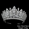 QXMYOO Large Wedding Crowns Cubic Zirconia Sweet 16 Birthday Prom