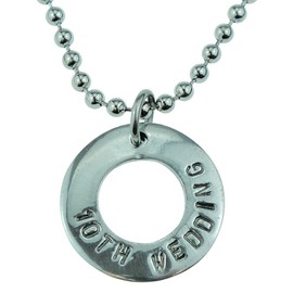Mens 10 Year Anniversary Polished Ring Pendant