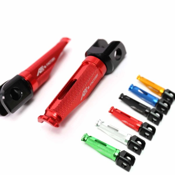 Unbranded SHINOBI Red Front Foot Pegs For Yamaha BT1100 Bulldog