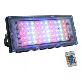 Importeek Reflector Lampara Led Rgb Iluminacion Color 30w + Control