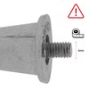 55 Sport Aluminium Replacement Rugby Studs - 12 Pack (18mm)