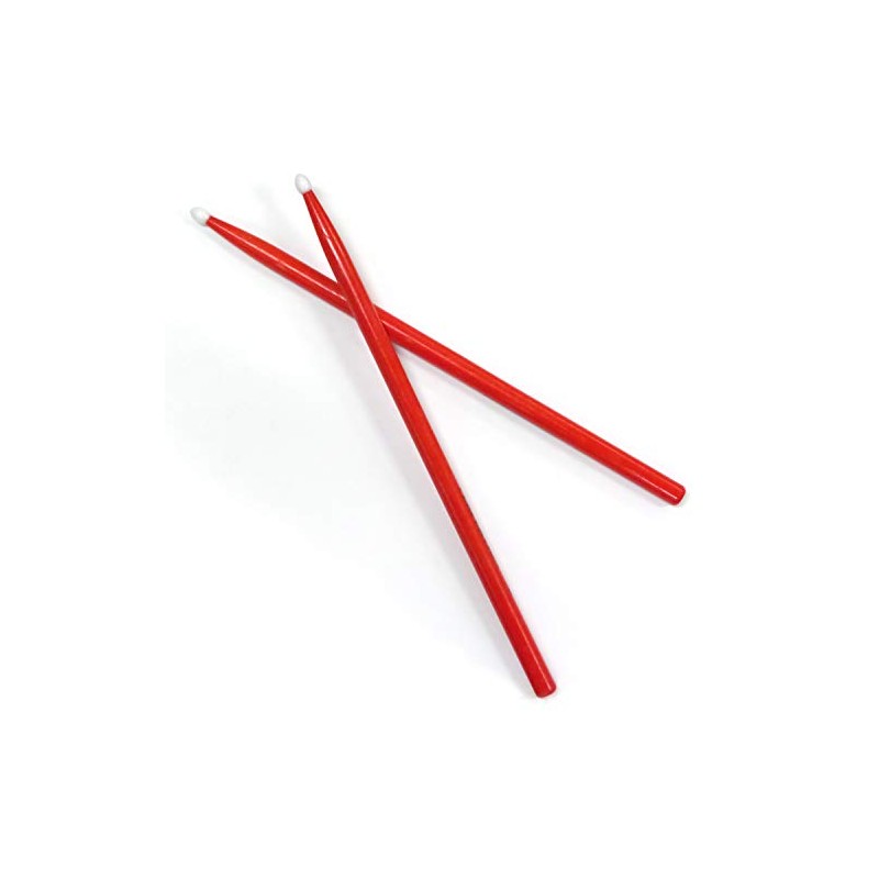 Performance Plus Practice Nylon Tip Wood Drumstick Red-Size 5A (P5AR)