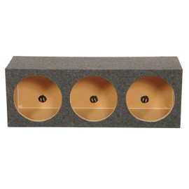Q Power HD12 12" Sealed Triple Car Audio Subwoofer Sub Box Enclosure