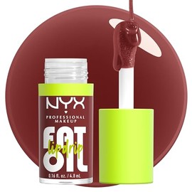 NYX Professional Makeup Lip Oil, Fat Oil Lip Drip, High Shine Tinted Gloss, 12hr Hydrating Lip Treatment with Squalane, Non-Sticky, Vegan, Shade: Sprinkle Sprinkle