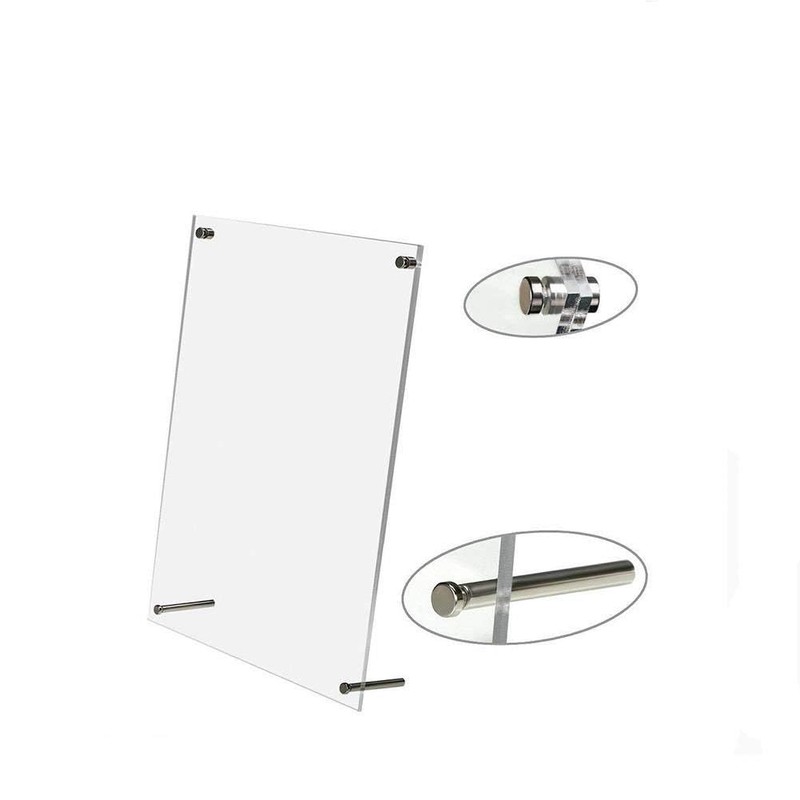 Modern Acrylic Photo Frame - Desktop/Free standing (6x8 inches)