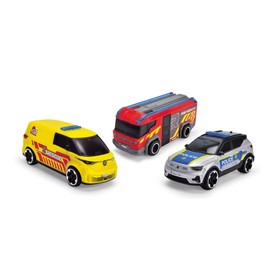 Dickie 203712028038 SOS 16 cm Emergency Kit for Ambulance, Fire Brigade and Police from 3 Years