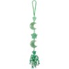 KYEYGWO Green Aventurine Reiki Healing Crystal Moon Hanging Decoration with