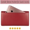 Mou Meraki Women RFID Blocking Genuine Leather Bifold Wallet-Clutch For