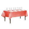 LinenTablecloth Rectangular Satin Tablecloth, 60-Inch by 126-Inch, Coral