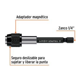 Magnetic power Extension, 75 mm, Truper Expert