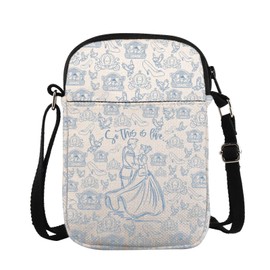 Fairy Tale Princess Gift Princess Cinderella Crossbody Bag For Friend Sister Glass Slipper Gift (This is Love CB)