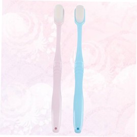 KOMBIUDA 2pcs Ergonomic Design Cleaning Toothbrushes for Oral Hygiene Soft Bristles and for Comfortable Gripping and Gum Massage