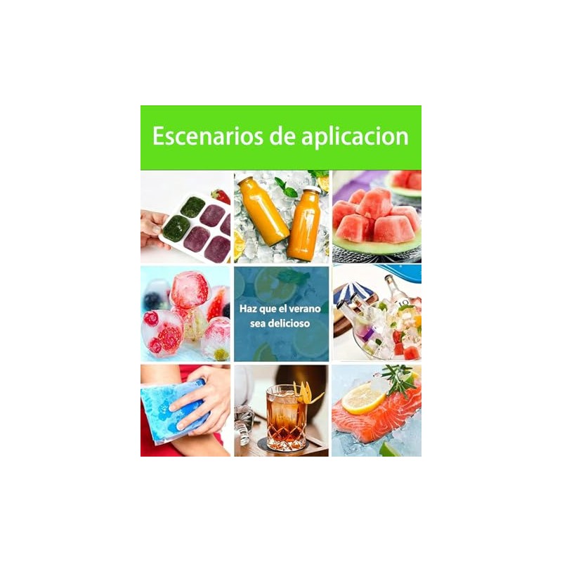 Molde Para Hielos, 8 Moldes Para Hielo, Ideal Para Bebidas