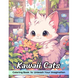  Kawaii Cats Coloring Book: Kawaii Cats Coloring Page, Adorable Felines for Cute Creations