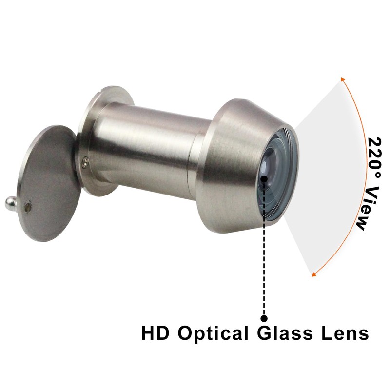 Earl Diamond - Peep Holes for Door, Solid Brass 220-Degree