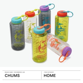 CHUMS Booby Bottle 1000ml Water Bottle CH62-2125 Clear×Pink