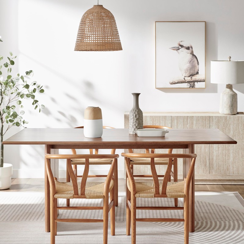 Nora Burk Contemporary Two Tone Cylindrical Tabletop Vase - White