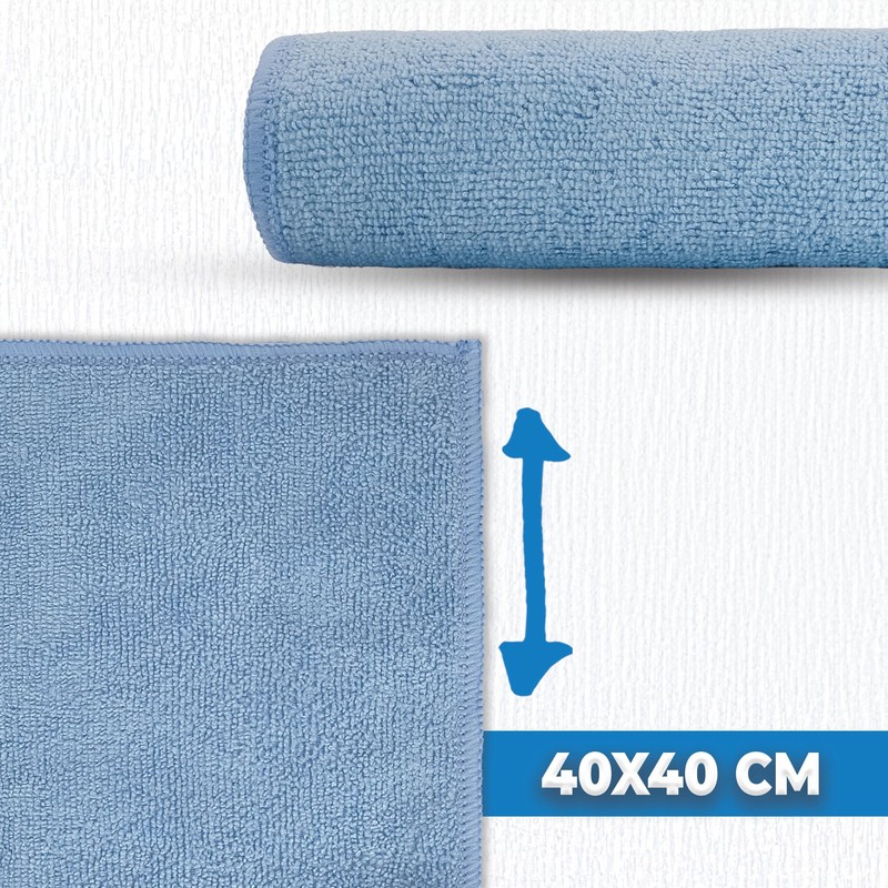 limpando All-Purpose Cloth, 10 x Microfibre Cloths, 40 x 40