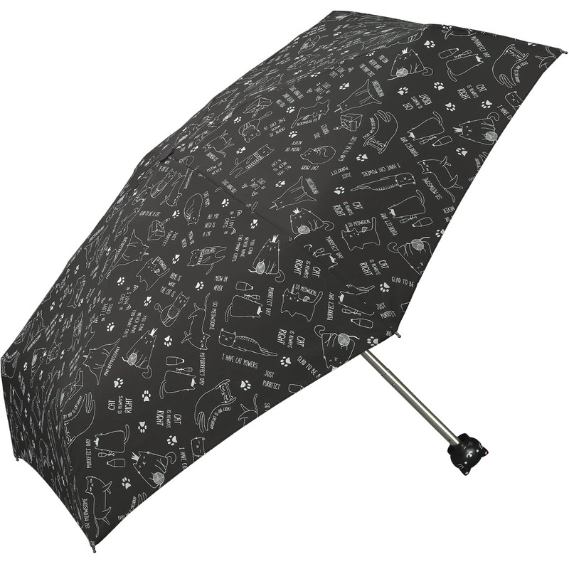 happy rain Cute Cat Umbrella Women's Pocket Umbrella Hand Opener
