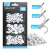 SOL 100pk Cable Clips 6mm,9mm, 12mm Wire Holders for Cables