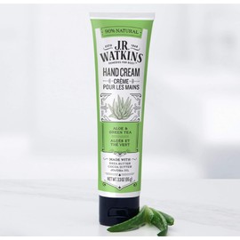 J.R. Watkins Body Cream, Aloe & Green Tea, 3.3-Ounce Tubes (Pack of 4)
