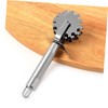 ABOOFAN 2pcs Stainless Steel Rolling Meat Tenderizer Needles with Ergonomic