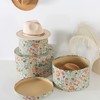 Soul & Lane Botanica Bliss Green Round Hat Boxes with