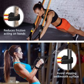 (16pcs) Resistance Bands Set Exercise Resistance Bands with Handle Set,Stretch Fitness Bands for Home Gym,Workout Equipment with 2 Threaded Anti-Slip Handle 1 Door Anchor 2 Adjustable Ankle Straps and Carry Bag Gym
