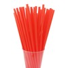 YAOSHENG200PCS 10.2 Inches Disposable Decorative Red Plastic Straws for Birthday